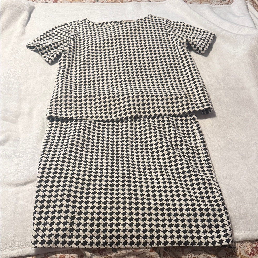 Philosophy Black and White Midi Dress